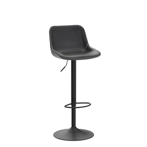 Modern Faux Leather Swivel Bar Stools Set of 2 for Kitchen Islands