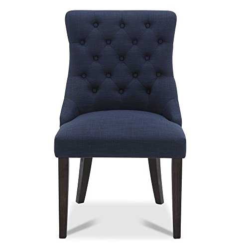 Modern Upholstered Dining Chairs Set of 2, Insignia Blue