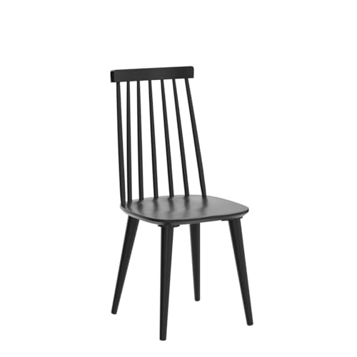 DUHOME Set of 2 Black Spindle Dining Chairs for Kitchen and Dining Room