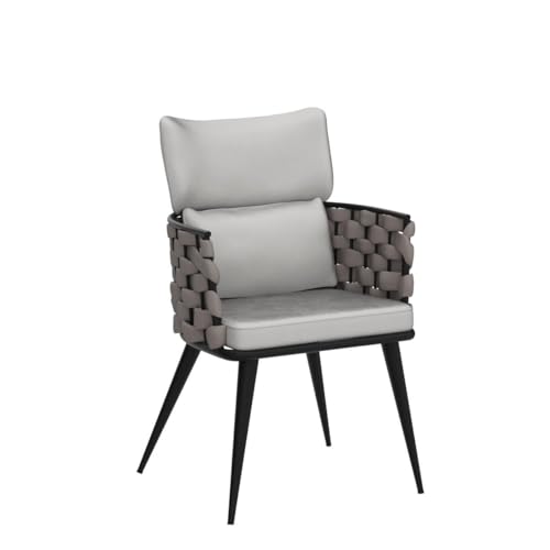 BFZ Set of 6 Handmade Mid-Century Modern Velvet Dining Chairs with Metal Legs