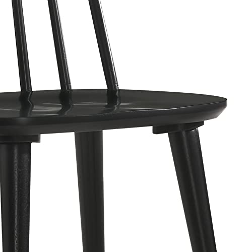 DUHOME Black Spindle Dining Chair Set for Kitchen and Dining Room