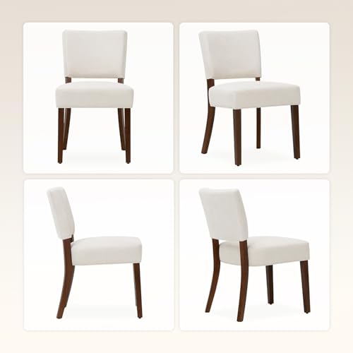 Beige Mid Century Modern Dining Chair Set of 6