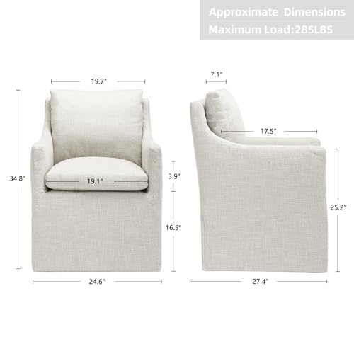 Elegant Upholstered Dining Chairs Set of 2 for Living Room and Bedroom