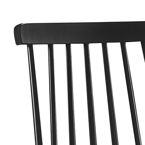 DUHOME Set of 2 Black Spindle Dining Chairs for Kitchen and Dining Room