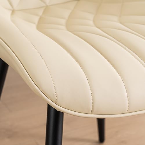 WKGZ INVESTCO Mid-Century Modern Beige Dining Chair Set