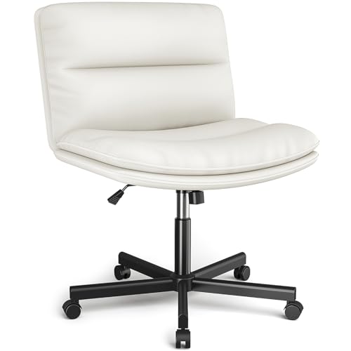 YOMT Ergonomic Armless Office Chair with Adjustable Height