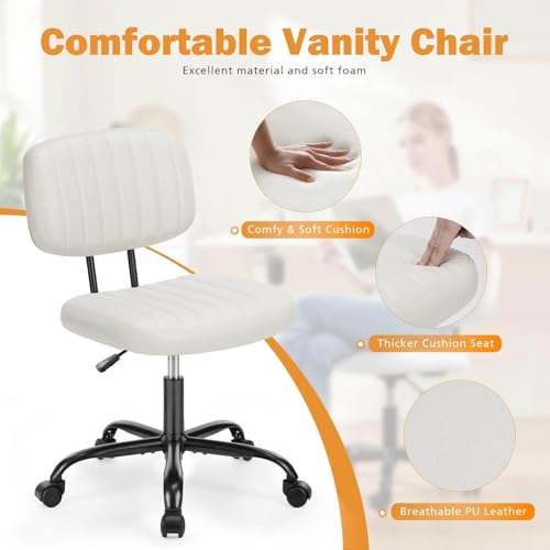 Elevon Rolling Desk Chair with Lumbar Support for Adults and Students