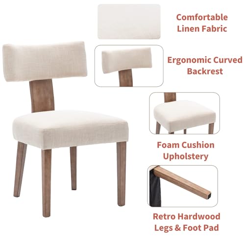 Mid Century Modern Dining Chair Set of 4