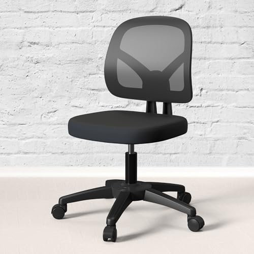 Black Mesh Back Office Chair with Lumbar Support