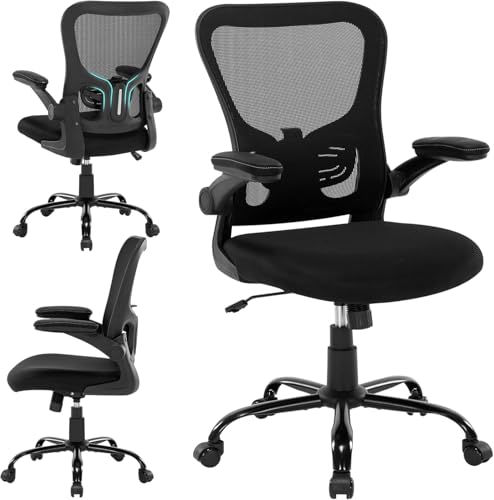 Ergonomic Black Office Chair with Adjustable Lumbar Support