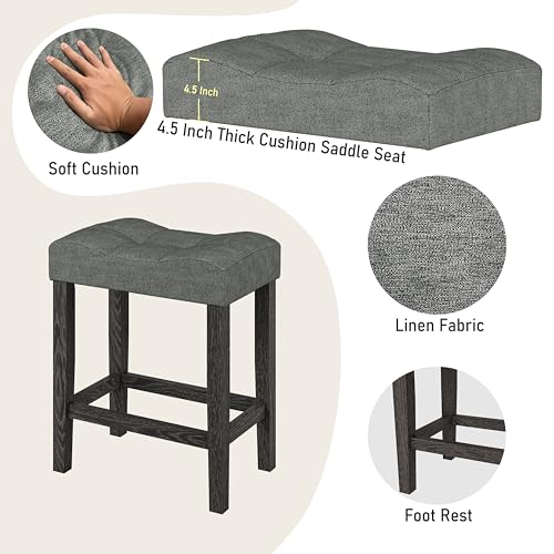 5-Piece Black Modern Dining Table Set for Kitchen with 35-Inch Table and 4 Stools