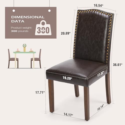 Modern Upholstered Dining Chairs Set of 4 for Living Room and Kitchen