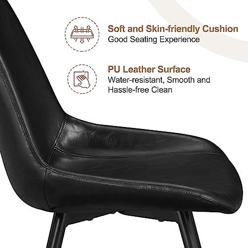 6 Modern Black Dining Chairs for Kitchen & Dining Room