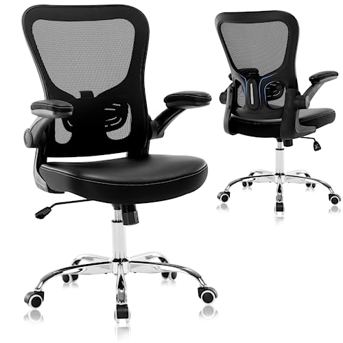 Ergonomic Office Chair with Lumbar Support and Flip-up Armrests