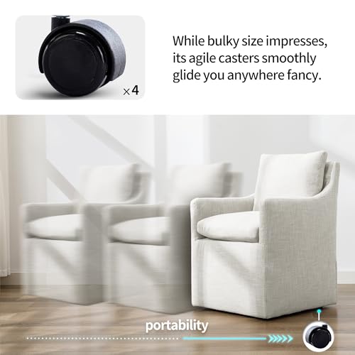 Elegant Upholstered Dining Chair Set of 2
