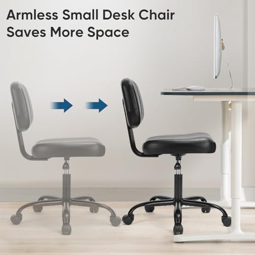 Armless Home OfficeChair for Small Spaces