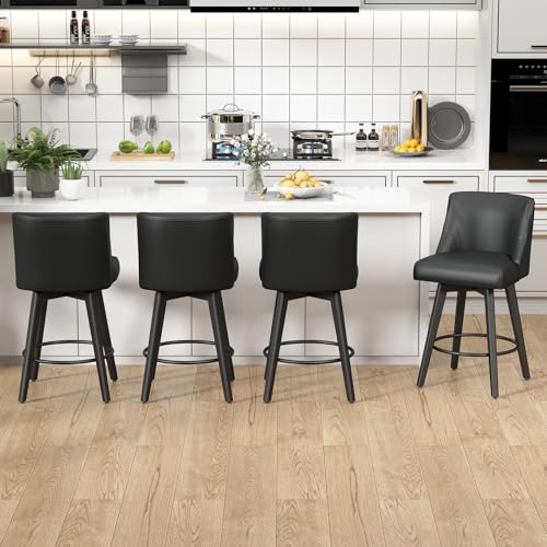 Swivel Bar Stools Set of 2 for Kitchen Island or Dining Room