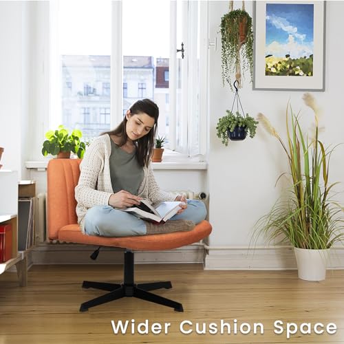PUKAMI Armless Criss Cross Office Chair
